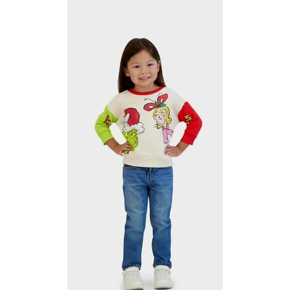 NWT DR SEUSS GRINCH THEMED TODDLER HOLIDAY LS TSHIRT - Picture 1 of 5